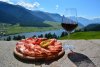 Südtiroler Marende mit herrlichem Ausblick auf den Haidersee